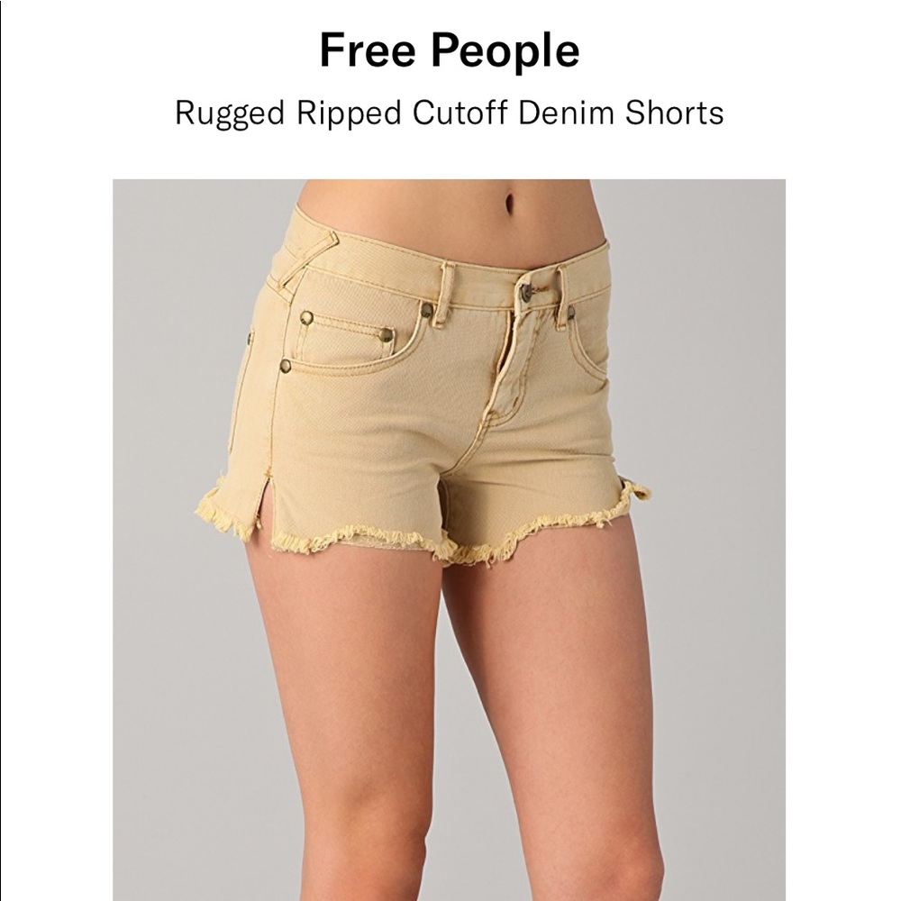 Free people distressed shorts